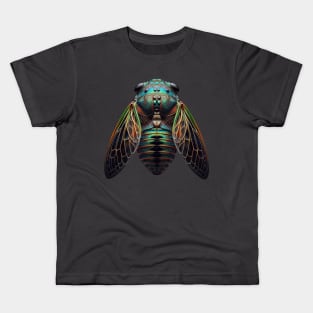 cool Cicada Insect Great Eastern Brood X USA 2024 Kids T-Shirt